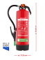 Preview: Jockel SK6JX 34 GREEN 2.0 Fluorfrei Schaum Feuerlöscher inkl. Halterung und Plakette